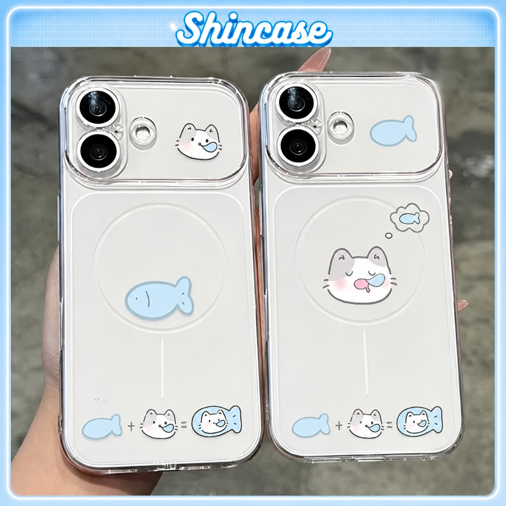 Ốp Lưng iPhone Nhám Mờ Mèo Cá, Chống Sốc, Bảo Vệ Camera, Cao Cấp - iP…
