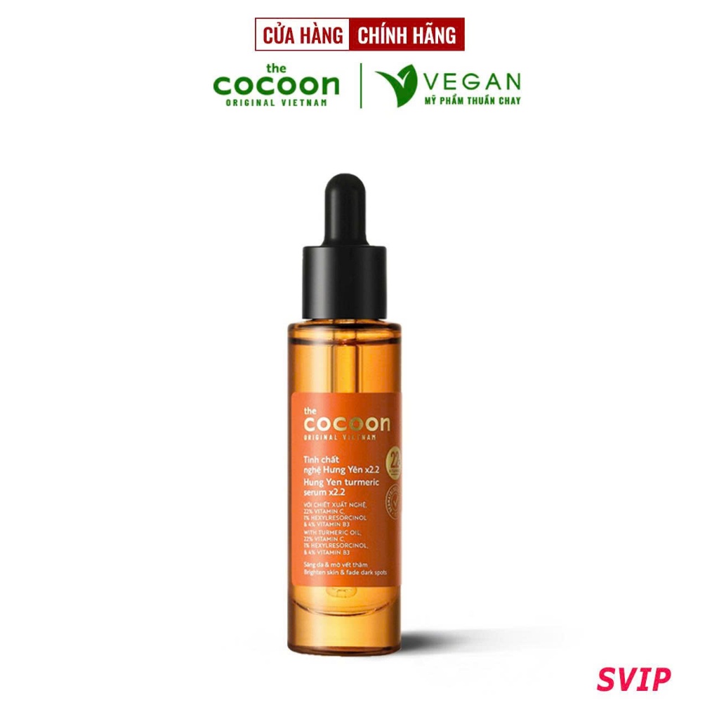 [SVIP] - Tinh chất nghệ Hưng Yên C22 Cocoon (serum) 22% vitamin C sáng da, mờ thâm  30ml