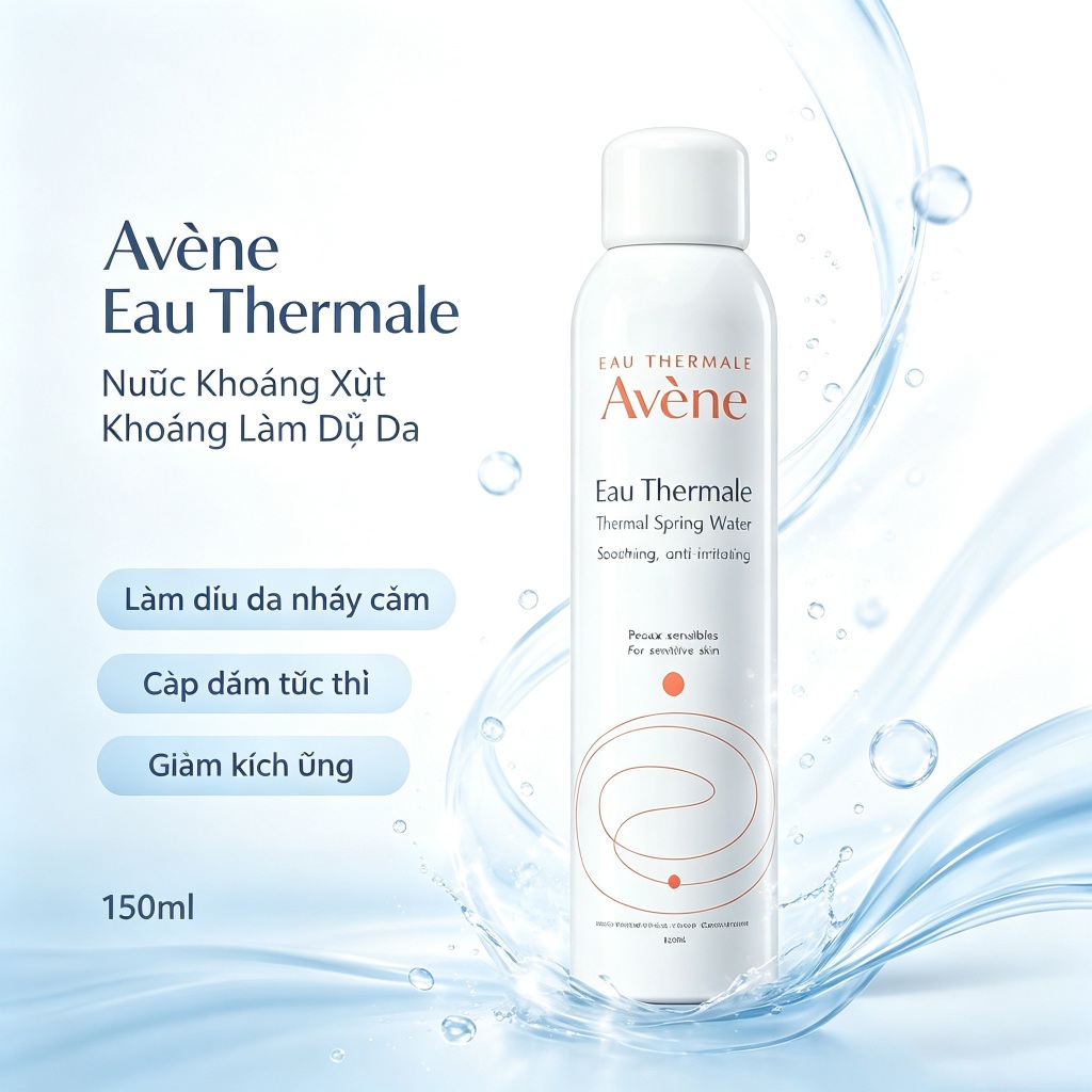 Xịt khoáng Avene 300ml cấp ẩm avene dưỡng ẩm Cấp Nước, Làm Dịu Snowdrop Cosmetics