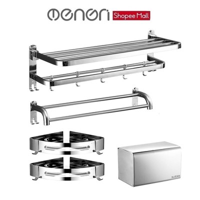 Phụ Kiện Nhà Tắm INOX SUS304 Treo Đồ Phòng Tắm Lắp Đặt Dán Tường - OENON