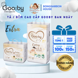 Tã/Bỉm quần/dán Gooby Extra Ban Ngày đủ size NB/S/M/L/X/XXL/3XL - Bongsambon House Mẹ&Bé