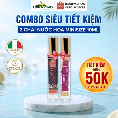 [COMBO TIẾT KIỆM] Set 2 Chai Nước Hoa Minisize Tesori D'Oriente 10ml Nhập Khẩu Ý - Tỏa Hương Quyến Rũ, Lưu Hương Đến 8H
