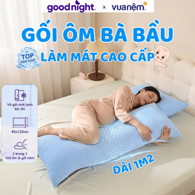 Gối Ôm & Vỏ Gối Ôm Mùa Hè Cho Bà Bầu Goodnight Poppy - Vỏ Gối Thoáng Khí, Gối Mềm Mại
