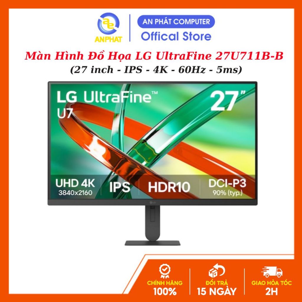 Màn Hình Đồ Họa LG UltraFine 27U711B-B (27 inch - IPS - 4K - 60Hz - 5ms)