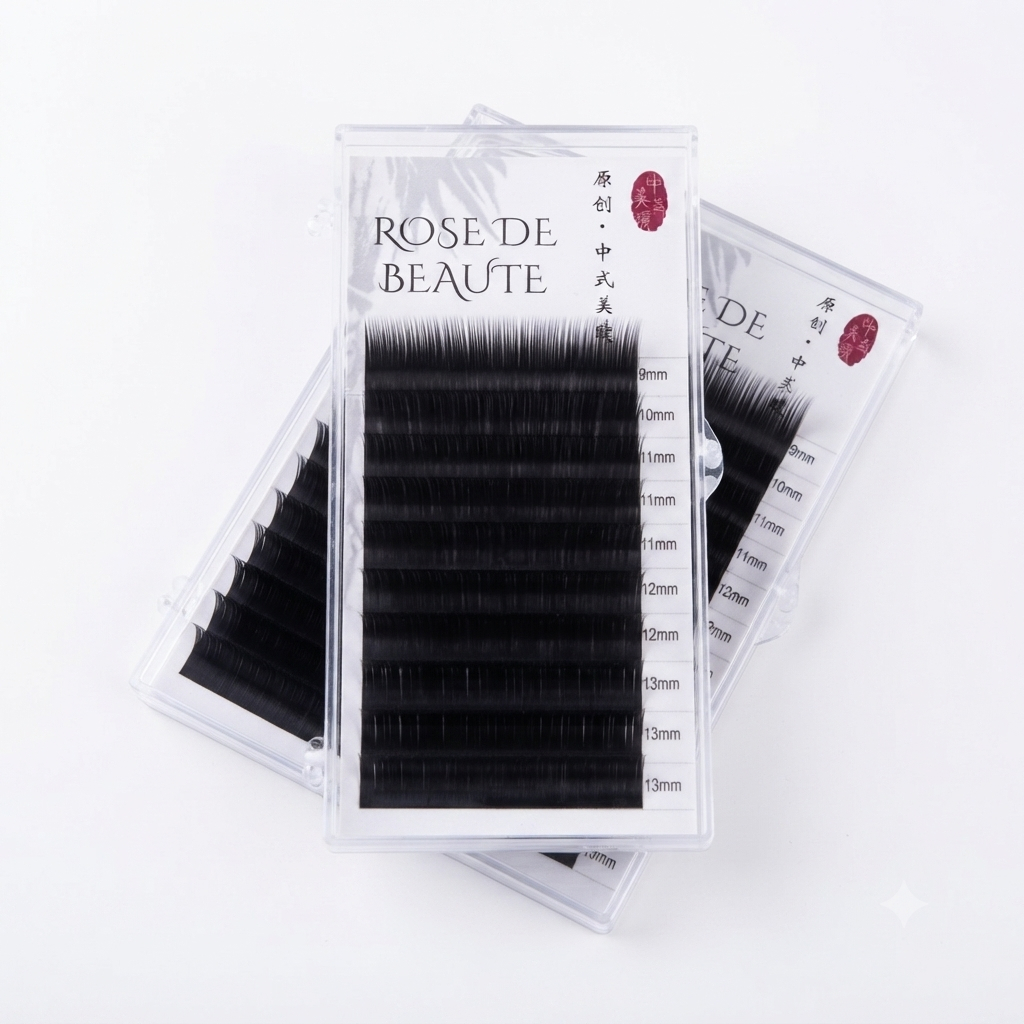 Mi Douyin Lông Vũ Trung Hoa Sole Rose De Beaute 0.05 Mix 9-15mm-Mi Tự Nhiên Cong /LJ/LB/LC/J/C/CC/D