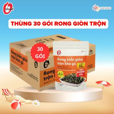 [THÙNG 30 GÓI] Rong biển giòn trộn các vị O'food gói 40g