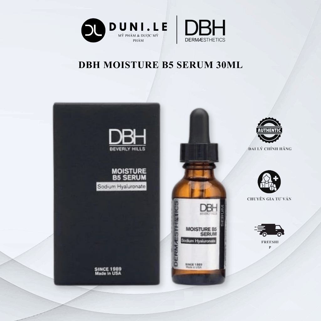 Tinh chất dưỡng da cấp ẩm dbh moisture b5 serum sodium hyaluronate 30ml | Duni Le Cosmetics