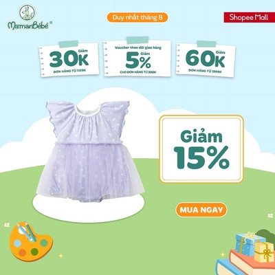 Body cộc tay La Pomme tiên nhỏ mộng mơ - Sợi Bamboo Cotton mềm mại, hỗ trợ kháng khuẩn – Bé gái - 6M - 12M