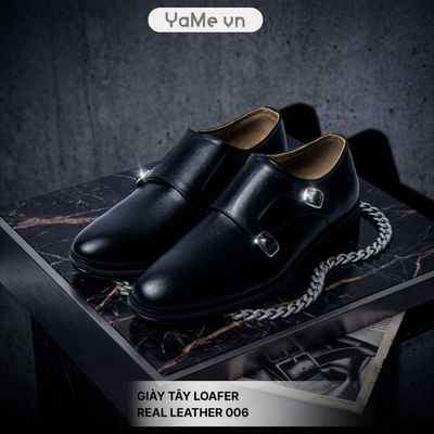 Giày Tây Loafer Real Leather 006 24417 |YaMe|