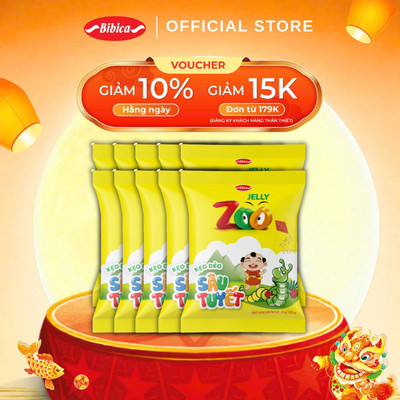 Combo 10 Kẹo Dẻo Zoo Bibica 24g