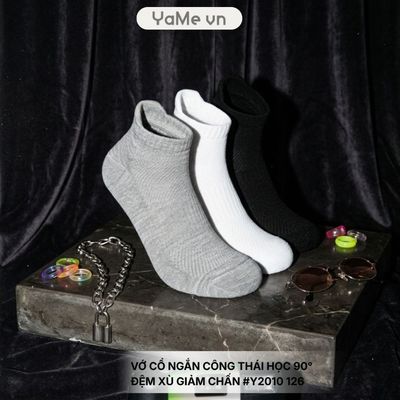 Vớ Cổ Ngắn Công Thái Học 90° Đệm Xù Giảm Chấn #Y2010 126 24517 |YaMe|