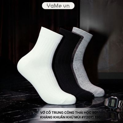 Vớ Cổ Trung Công Thái Học 90° Kháng Khuẩn Khử Mùi #Y2010 130 24523 |YaMe|