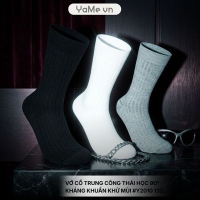 Vớ Cổ Trung Công Thái Học 90° Kháng Khuẩn Khử Mùi #Y2010 132 24531 |YaMe|