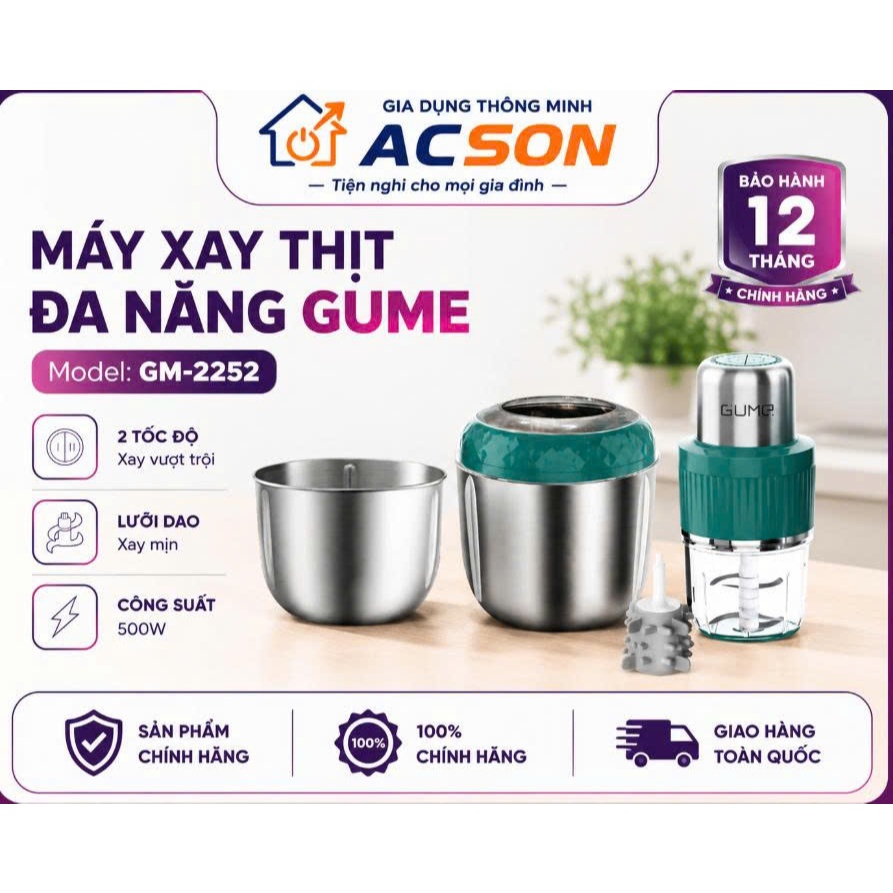Máy xay thịt đa năng Gume Korea -GM-2252
