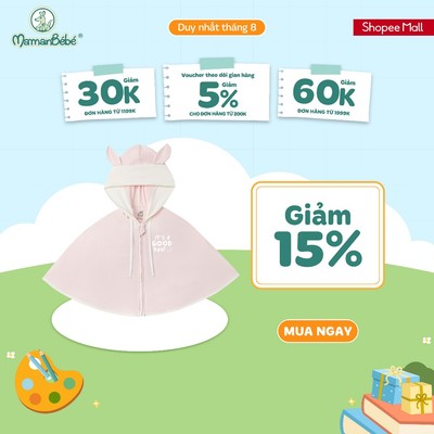 (MamanBébé chính hãng) Áo khoác đa năng La Pomme ngày năng động - Sợi Petit Soyeu thoáng mát – Bé trai/gái - 6M - 5Y