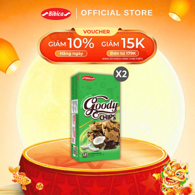 Combo 2 Bánh Goody Chip Dừa Bibica 144g