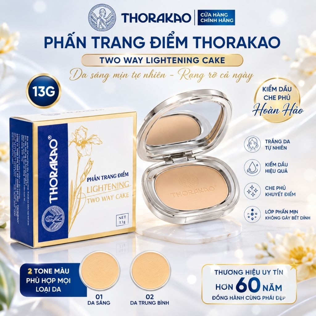 PHẤN TRANG ĐIỂM THORAKAO TWOWAY LIGHTENING 13G