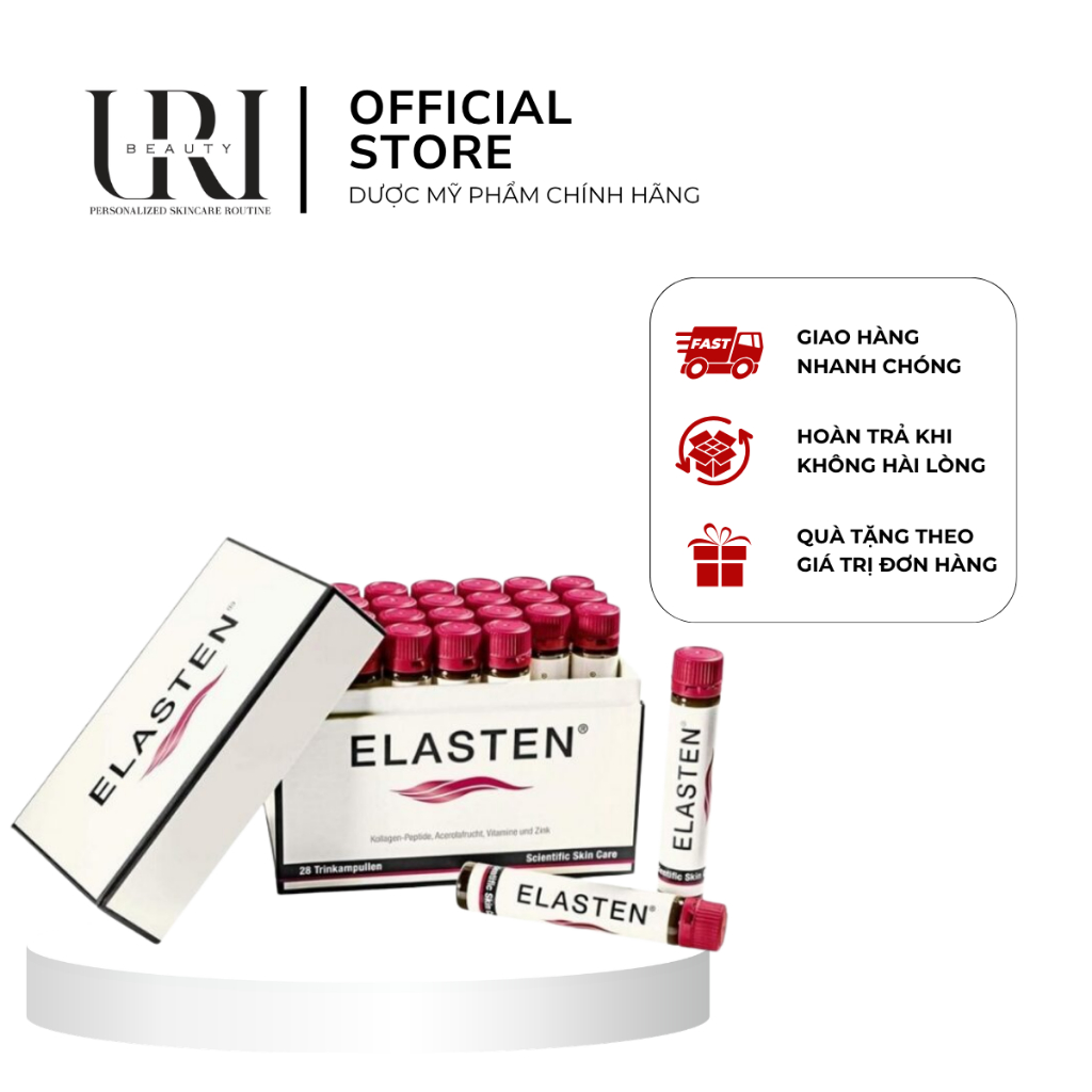 [Chính hãng] ELASTEN Collagen – Collagen Duy Trì Độ Đàn Hồi & Cải Thiện Sức Khỏe Làn Da, Hộp 28 Ống