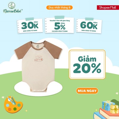 Set 2 Body chip cộc tay và sát nách La Pomme gia đình nhà cua - Sợi Petit Soyeu thoáng mát – Bé trai - 0M - 9M