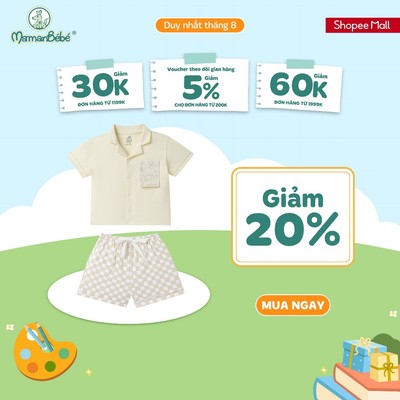 Bộ cộc tay La Pomme áo cách điệu thời trang du lịch biển - Sợi Natural Cotton thoáng mát – Bé trai - 6M - 5Y