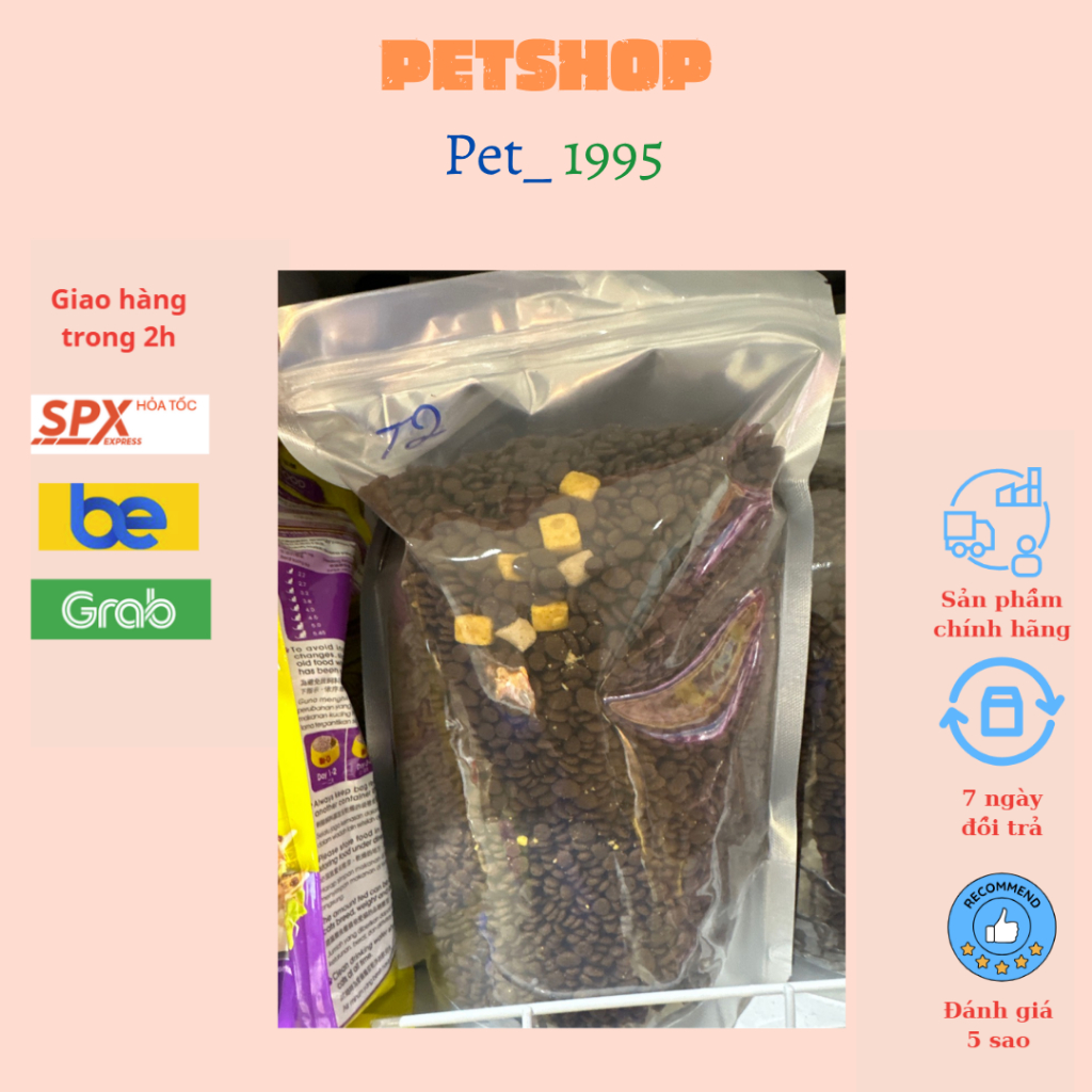 [1KG] Thức ăn hạt cao cấp cho mèo MISTER DONUT