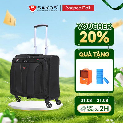 Vali Kéo Vải Doanh Nhân SAKOS NEO ENVY FG Size XS (18inch) Tiêu Chuẩn Quốc Tế Thiết Kế Sang Trọng Khóa TSA Bảo Mật Cao