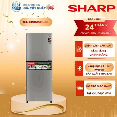 Tủ lạnh Sharp Inverter 330 lít SJ-XP352AE-SL