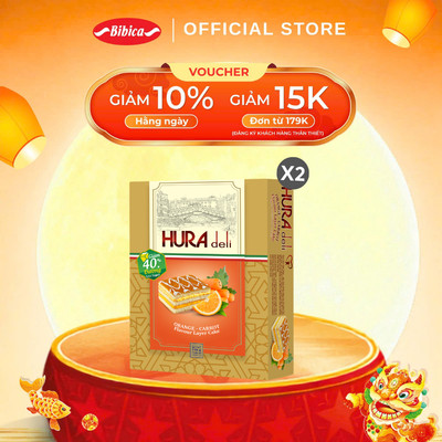 Bánh Hura Deli Bibica  Các Vị 336g - Giảm 40% Đường