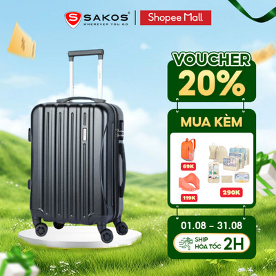 Vali Kéo Nhựa Du Lịch STARGO LUCID Size S (20inch) /Size M (24inch) Nhựa PC Kết Hợp ABS Bền Nhẹ Chống Va Đập Vượt Trội