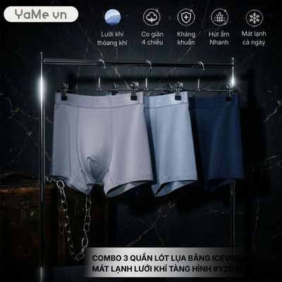 Combo 3 Quần Lót Lụa Băng IceVibes™ Mát Lạnh Lưới Khí Tàng Hình #Y2010 155 24917 |YaMe|