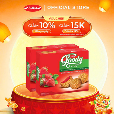 Combo 2 Bánh Goody Jamy Nhân Mứt Bibica 200g