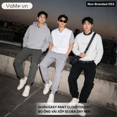 Quần Dài Thun Bo Ống Vải Xốp Scuba CloudTouch™ Dày Dặn Mịn Màng Non Branded 053 Dáng Vừa Vặn F3 24672 |YaMe|