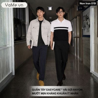 Quần Tây Nam Cao Cấp Co giãn Ít Nhăn Non-Iron 019 22490 |YaMe|