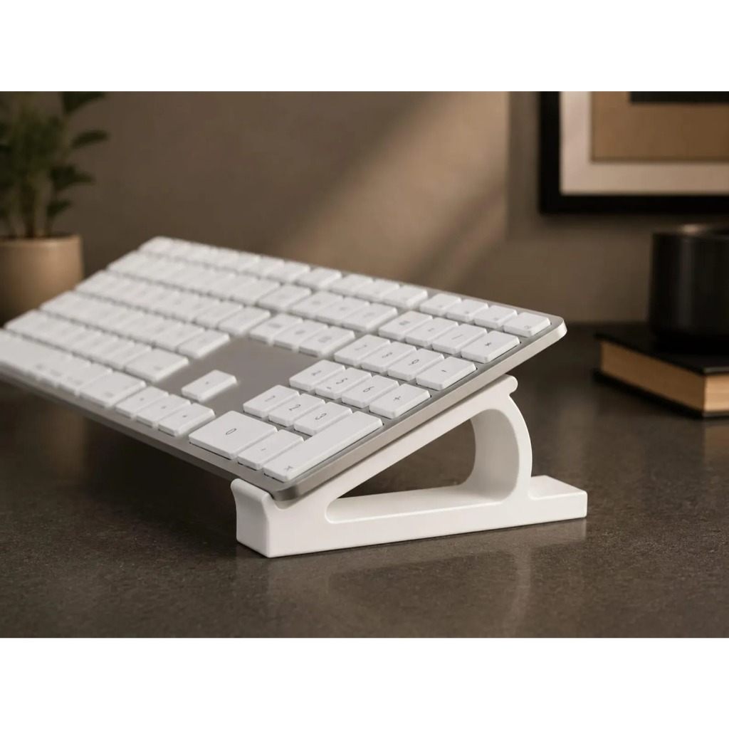 Ergonomic Keyboard Stand Set | Minimalist 3D Printed Riser for Mechanical Keyboards