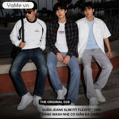 Quần Jeans Nam Slim Fit FlexFit™ The Original 028 23384 |YaMe|