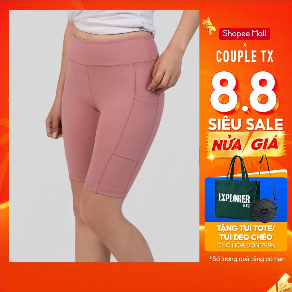 Quần short Nữ Couple TX Form Ôm Thun 2 Da WSR 2051