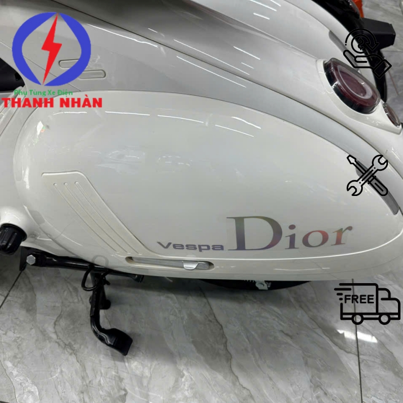 Ốp Hông Dưới Yên V3 946 Xe Điện, Nhựa 2 Bên Hông Sườn V3 Vespa Chính Hãng