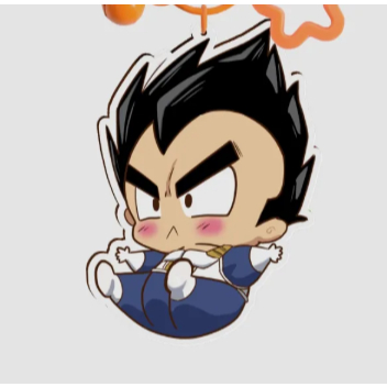 Vegeta Clear Acrylic Keychain DragonBall Z