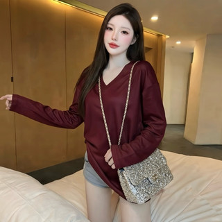 ÁO THUN TAY DÀI CỔ TIM
