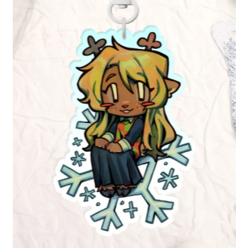 Noelle ❄️ Colored Edge Acrylic Charm