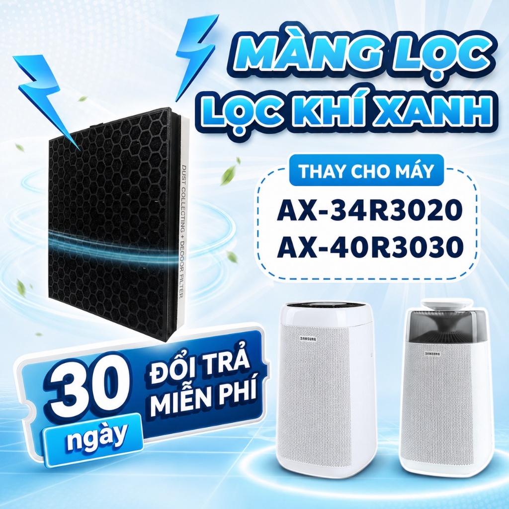 Màng lọc không khí Samsung AX40R3030 / AX34R3020. Linh phụ kiện cho máy lọc Samsung