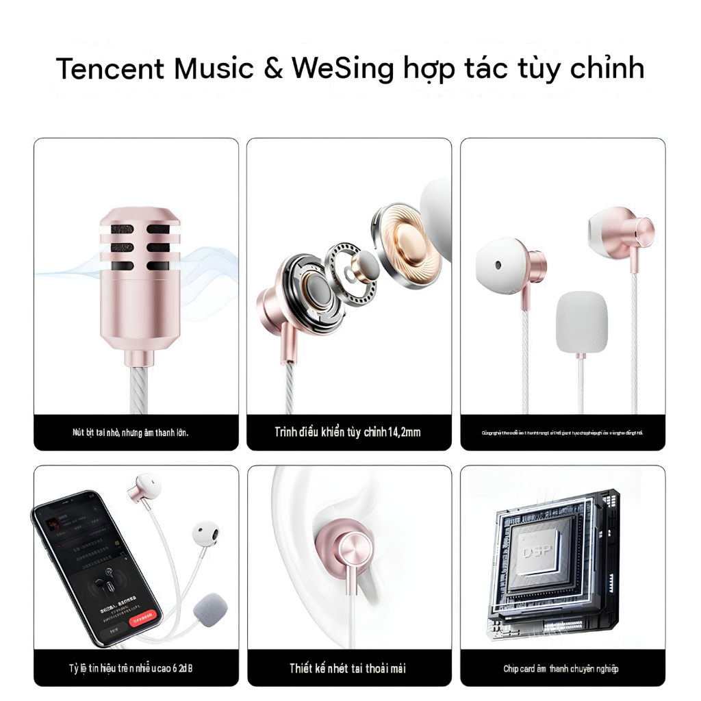Tai nghe có dây Kpods SE dành cho hát karaoke (KTV), tích hợp tai nghe + micro | BigBuy360 - bigbuy360.vn