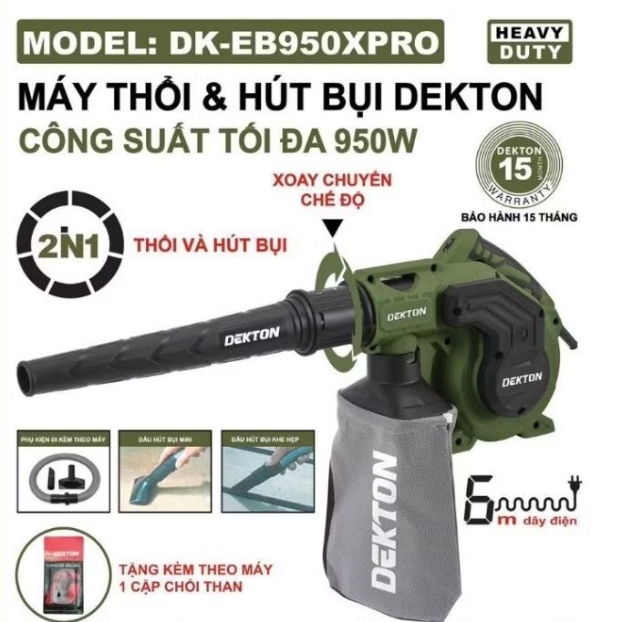 Máy Thổi & Hút Bụi Dekton DK-EB950PRO / DK-EB950XPRO
