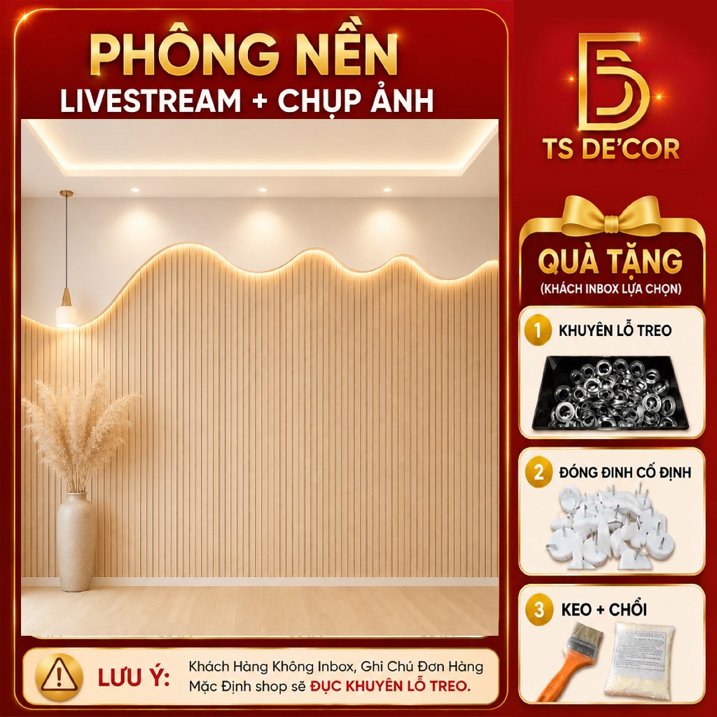 Background Chụp Ảnh Livestream 3D 5D, Phông Nền Livestream, Decor Góc Quay Video Chụp Hình Bán Hàng