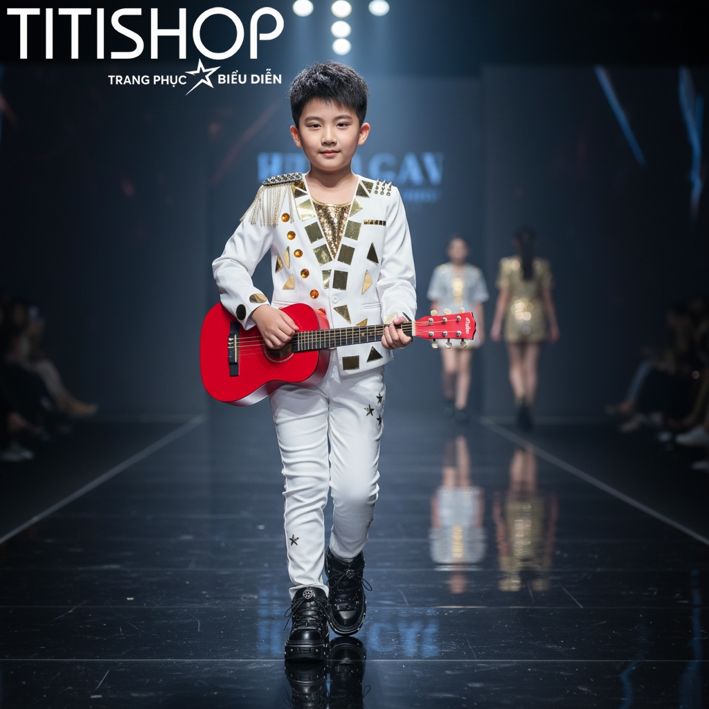 ( Đặt Nhanh )Trang Phục Biểu Diễn Bé Trai ,Calwalk bé trai , Trang Phục Bé Trai Hiphop ,Quần áo hiph