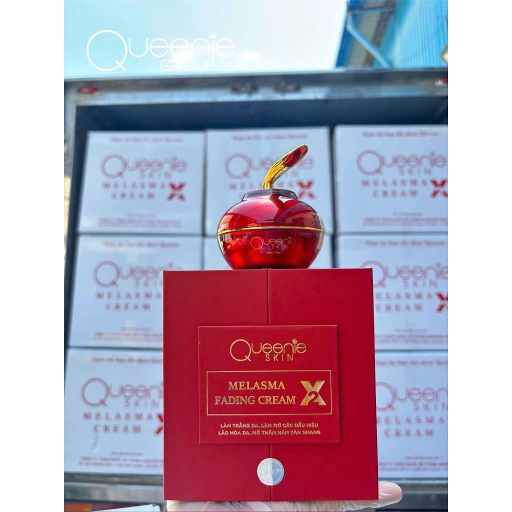 Face huyết nám bóc tách X2 Queenie Skin chính hãng_ MELASMA FADING CREAM X2 QUEENIE SKIN