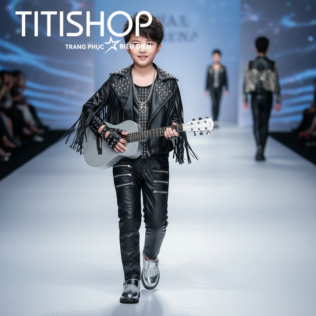 ( Đặt Nhanh )Trang Phục Biểu Diễn Bé Trai ,Calwalk bé trai , Trang Phục Bé Trai Hiphop ,Quần áo hiph