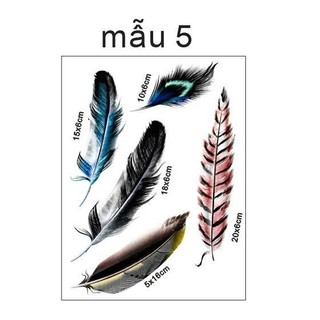 Decal lông vũ trang trí xe  thỏ cầm phuộc