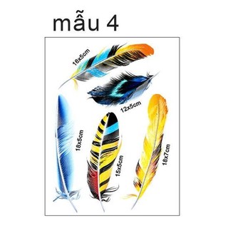Decal lông vũ trang trí xe  thỏ cầm phuộc