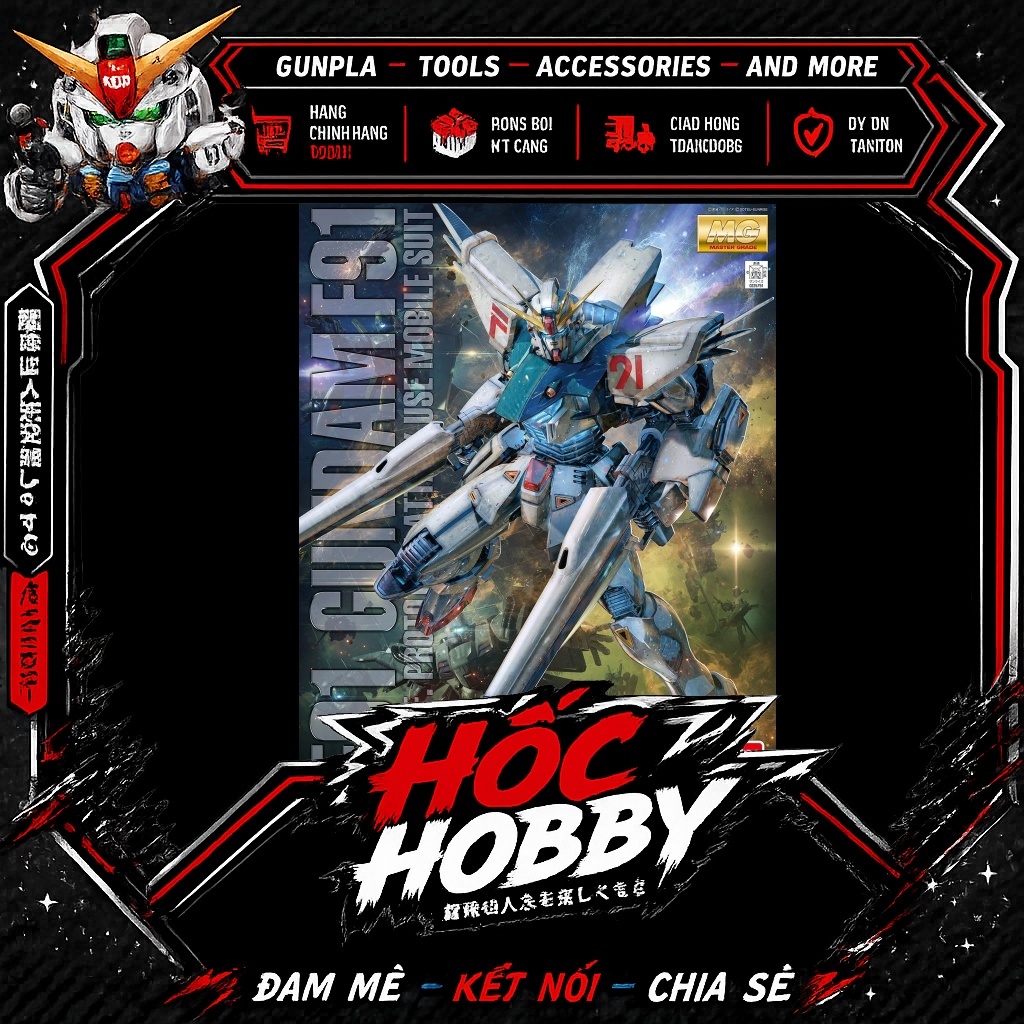Mô Hình Lắp Ráp Bandai MG 1/100 GUNDAM F91 Ver.2.0